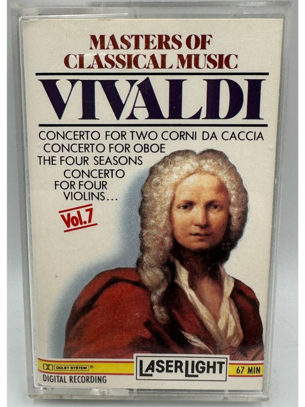 Masters Of Classical Music Vol. 7 Vivaldi Tape 1988 Laserlight Dolby Digital